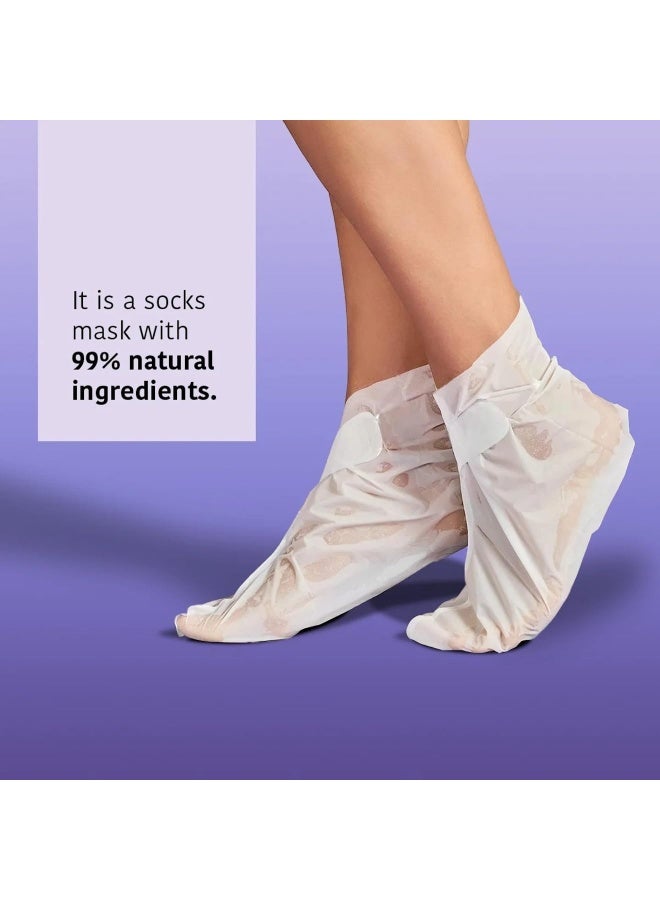Iroha Nature SOCKS TREATMENT FOR FEET | Exfoliating | Lavander (2 units - One use) CLEAN BEAUTY - Image 4