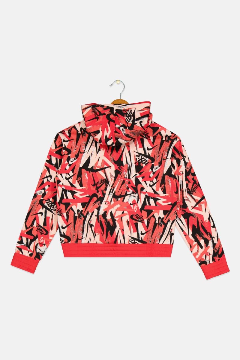 Nike هودي بنات من نايك 3 براند بواسطة راسل ويلسون، مطبوع بألوان متعددة - Image 2