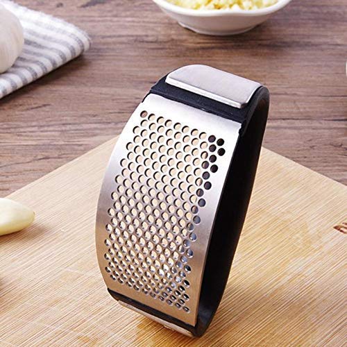 Lexazo Stainless Steel Garlic Presser Garlic Press Crusher for Kitchen Garlic Crusher for Kitchen Ginger Presser for Kitchen - Image 2