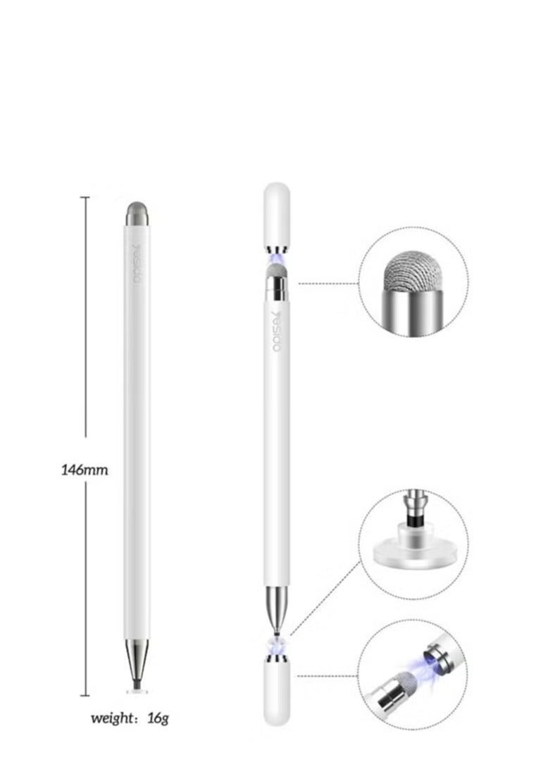 Yesido ST01 S02 SO4 Double-Headed Passive Stylus Pen High-Precision Capacitive Pen for Tablets, PCs, and Smartphones – Smooth Writing and Drawing, No Batteries Needed  - Image 3