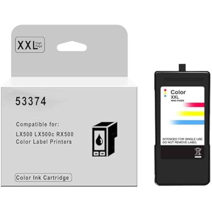 HIGH PAGES REMANUFACTURED INK CARTRIDGE REPLACEMENT FOR PRIMERA LX500 HIGH YIELD COLOR INK CARTRIDGE, TRI-COLOR (53374) 1 PACK - Image 1