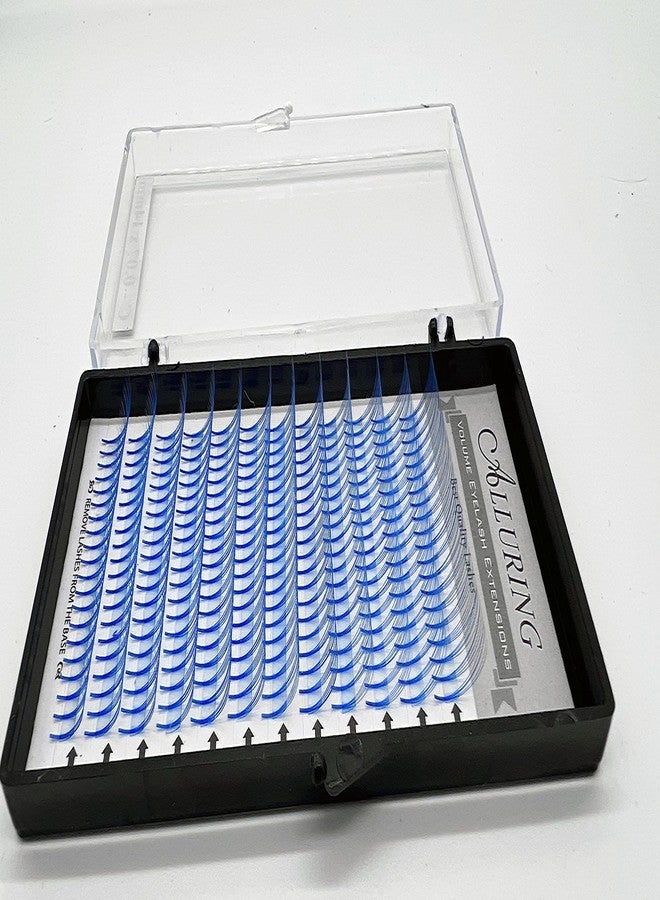 Alluring Color Volume Lashes 5D Lash Fans C curl 0.07mm Thickness Eyelash Extension (Blue, 13)