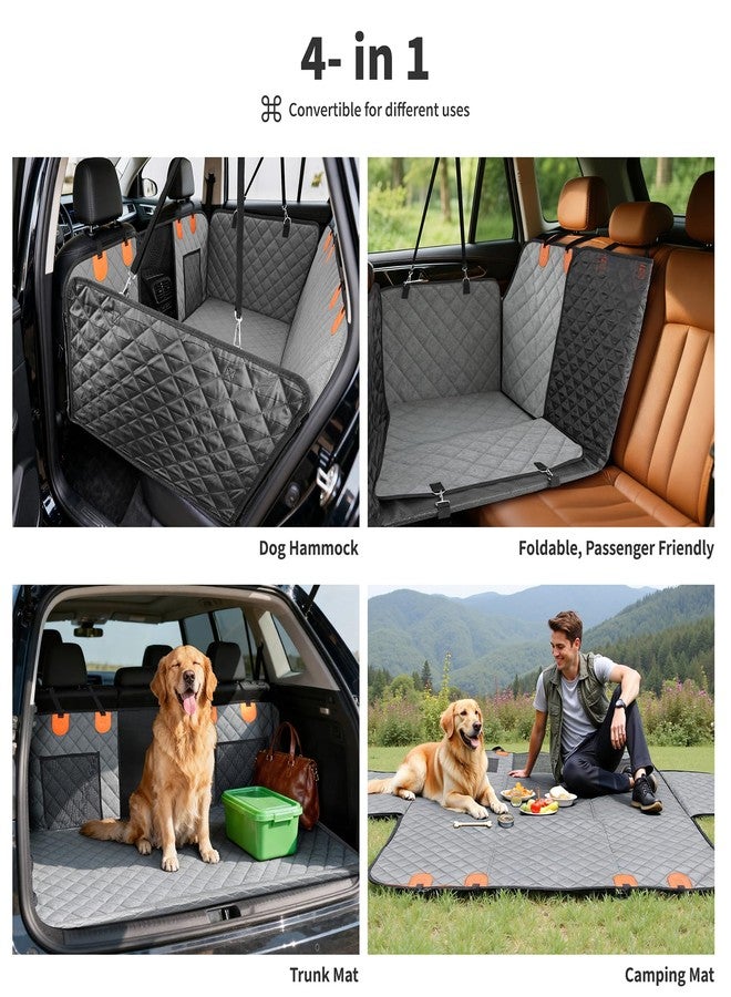 HOTEAGLE Back Seat Cover for Dogs, Waterproof Hard Bottom Spacious and Comfortable, Ideal for Car Trips and Outdoor Adventures, Cherished by Pet Owners（Grey） - Image 5