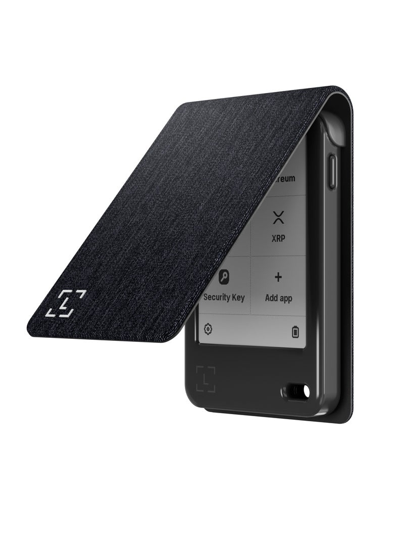 Ledger Nano Gen5 Magnet Folio Case | Secure & Protective Storage Case for Nano Gen5 Wallet, Magnetic Flip Design, Anti-Scratch, Slim and Lightweight - Business Charcoal - Image 1