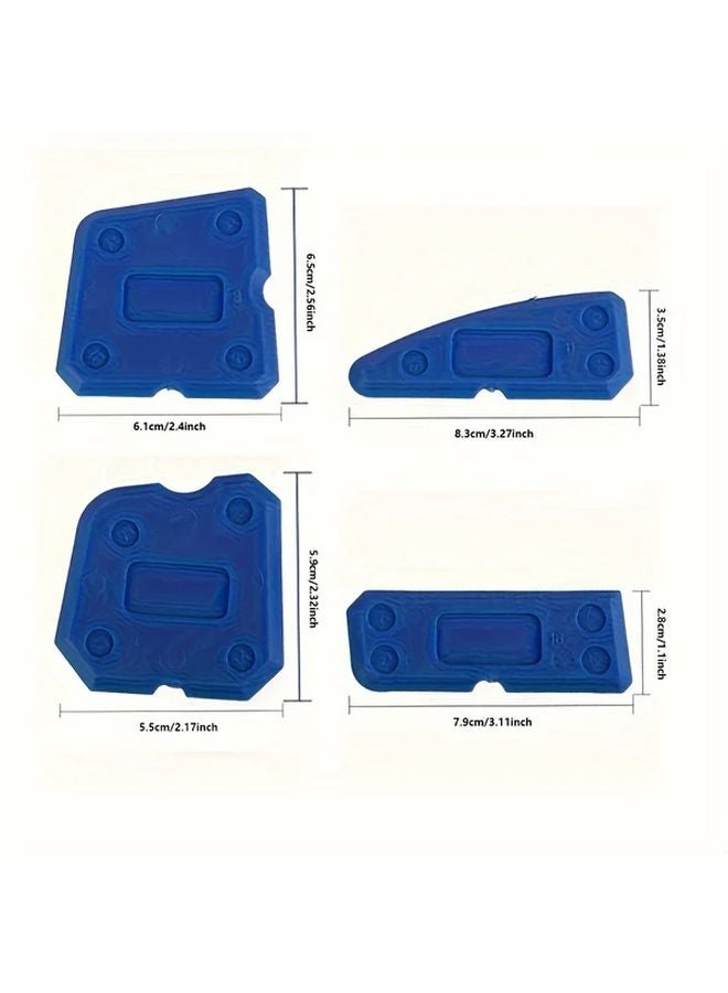 4pcs Silicone Sealant Spatula Set Ground Scratch Resistant Flexible Edge Repair Tools - Image 5