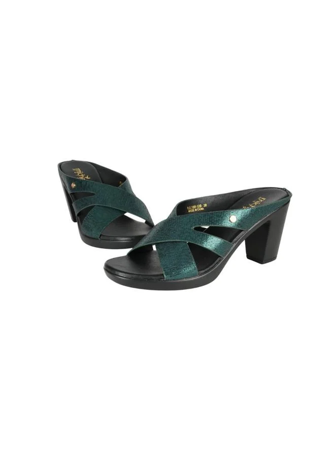 Michelle Morgan 092-2905 Michelle Morgan Ladies High Heel Sandals RJL199-12B Green