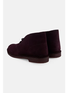 clarks Men Standard Desert Lace Up Ankle Boots, Burgundy  - Image 2