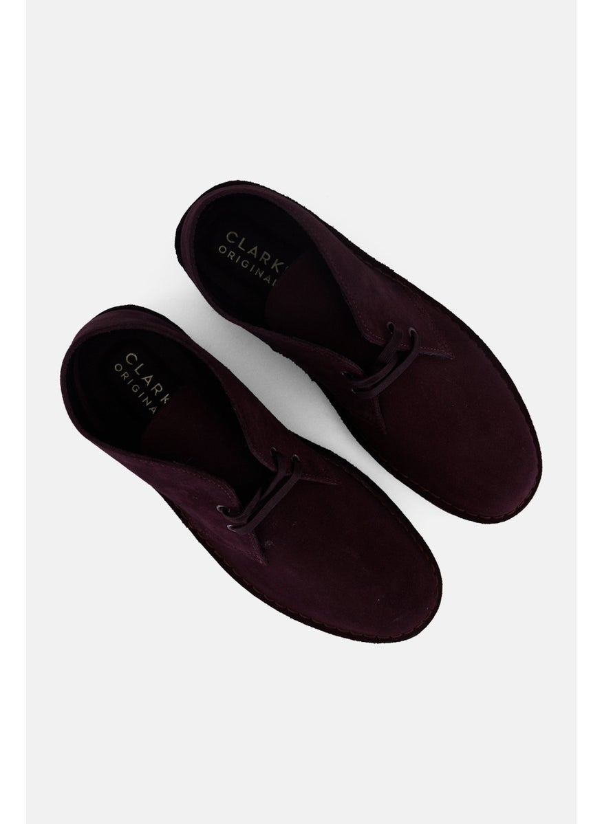 clarks Men Standard Desert Lace Up Ankle Boots, Burgundy  - Image 4
