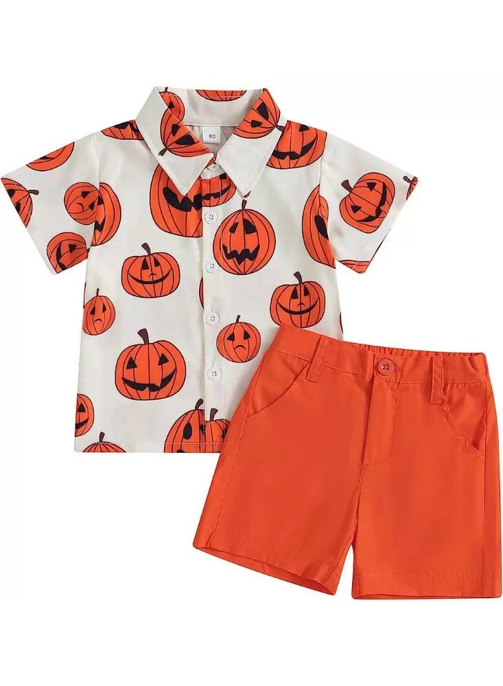 general Children's Halloween short-sleeved short-pants set - Image 1