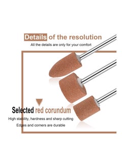 Y&D Abrasive Mounted Stone Grinding Wheel Head, Compatible with Dremel Rotary Tool 3 Shapes Conical Cylindrical (36 Pcs)  - Image 2