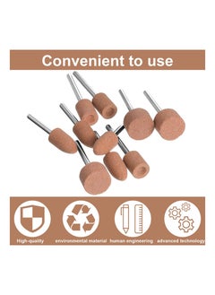 Y&D Abrasive Mounted Stone Grinding Wheel Head, Compatible with Dremel Rotary Tool 3 Shapes Conical Cylindrical (36 Pcs)  - Image 4