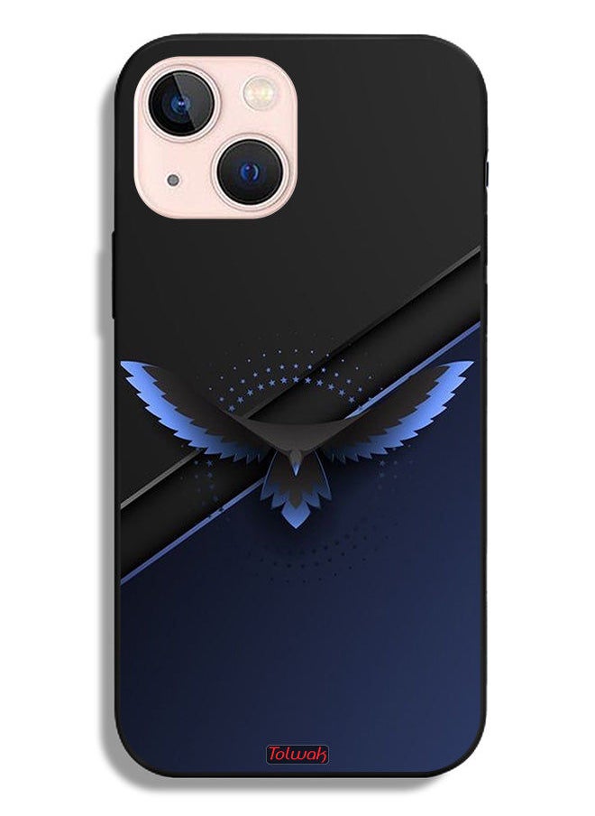 Tolwak Apple iPhone 13 mini Protective Case Eagle Digital Abstract Art  - Image 2