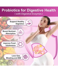 Probiotic Live Women's Probiotic, 90 Capsule 100 Billion CFU 6 Strains, with Organic Prebiotics Cranberry, Digestive Immune, Shelf Stable, Delayed Release, No Soy Gluten Dairy  - Image 2