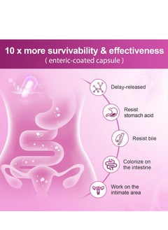 Probiotic Live Women's Probiotic, 90 Capsule 100 Billion CFU 6 Strains, with Organic Prebiotics Cranberry, Digestive Immune, Shelf Stable, Delayed Release, No Soy Gluten Dairy  - Image 3