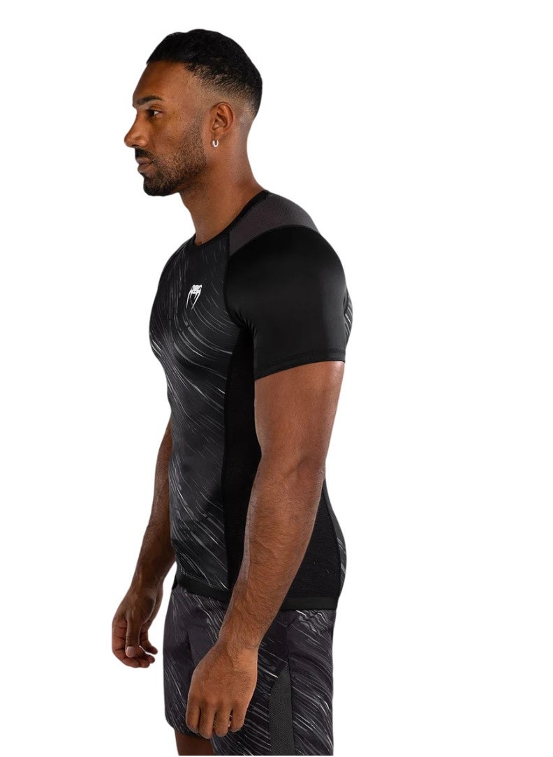 VENUM - VENUM RAPID RASHGUARD SHORT SLEEVES BLACK/STORM GREY - Image 1
