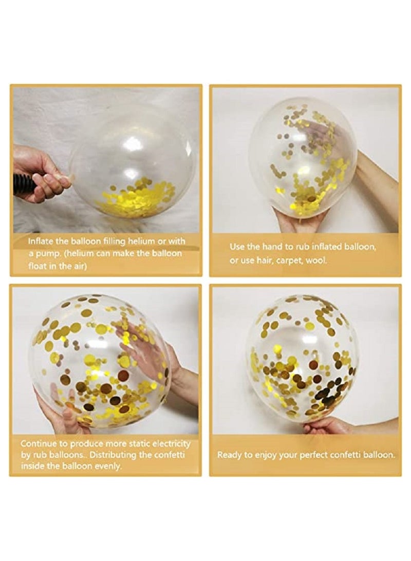 Boxwoods Umrah Mubarak Banner With White Gold Theme Chrome Confetti And Foil Balloons - Image 3