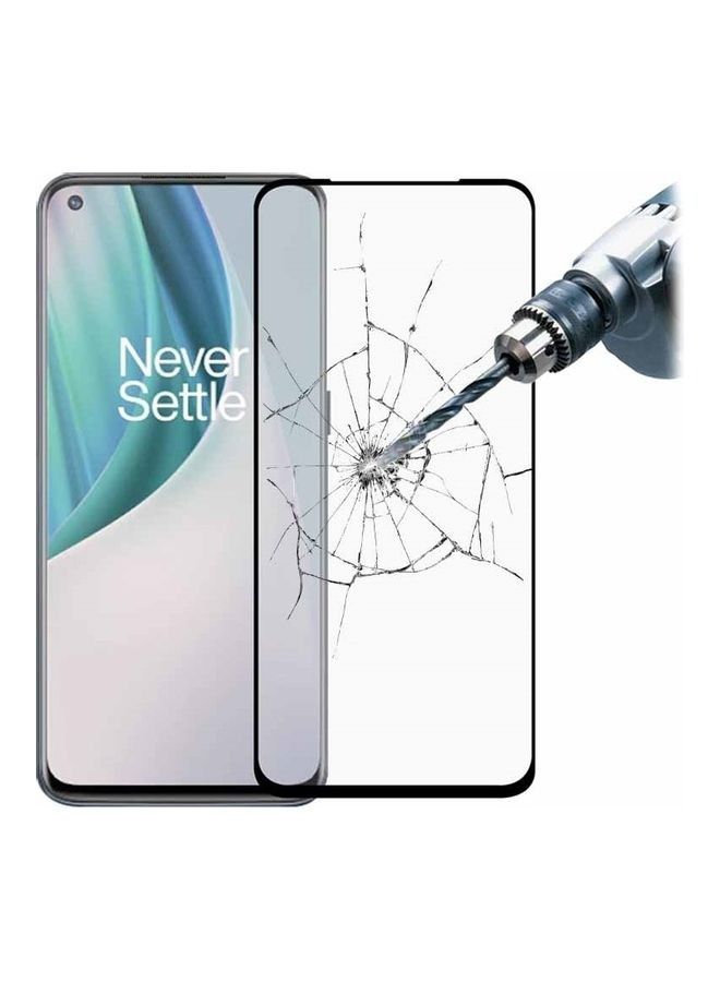Tempered Glass Screen Protector For OnePlus Nord N10 5G Black/Clear - Image 2