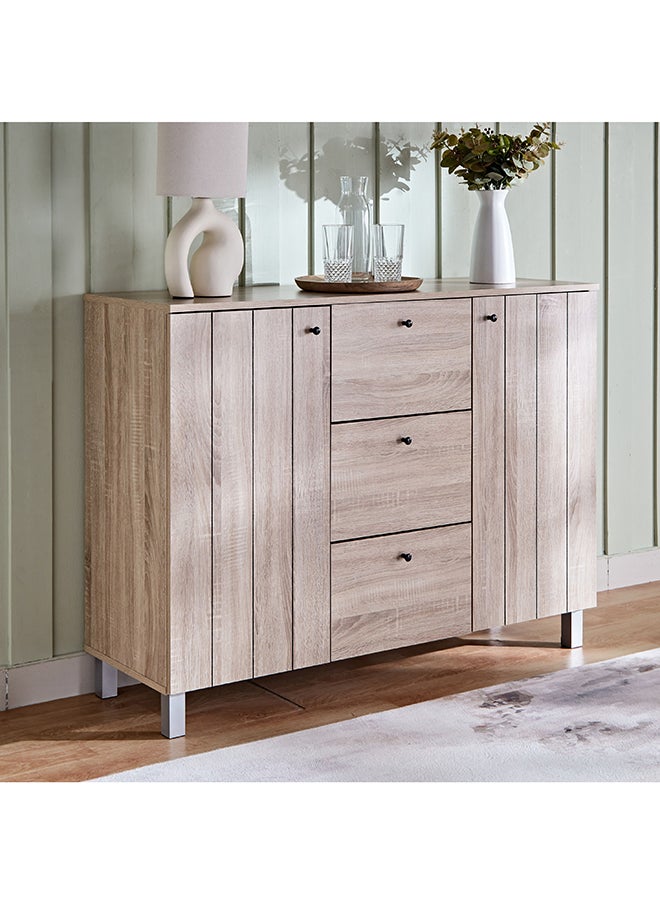 Home Box Edmond 2-Door Sideboard with 3 Drawers 40 x 90 x 120 cm  - Image 1