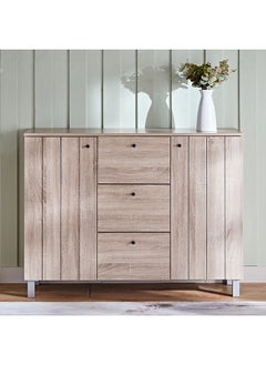 Home Box خزانة جانبية إدموند 2 باب مع 3 أدراج 40 × 90 × 120 سم  - Image 2