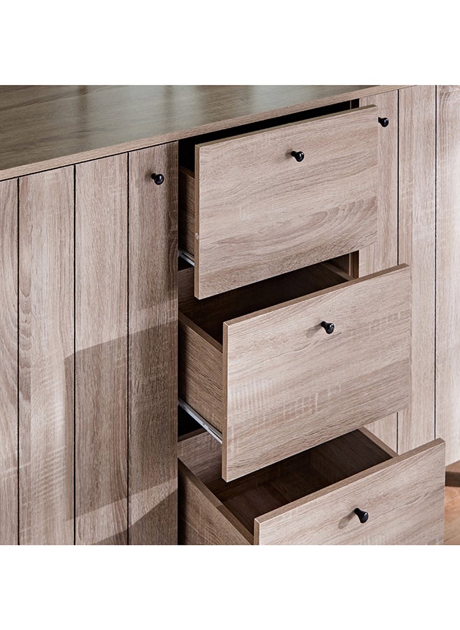 Home Box Edmond 2-Door Sideboard with 3 Drawers 40 x 90 x 120 cm  - Image 4