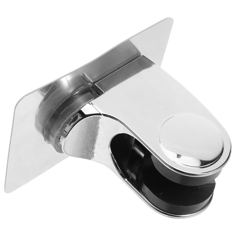 Plated Silver Hand Shower Holder Without Drilling Easy Installation No Trace Removal Adjustable Shower Bracket - Image 4