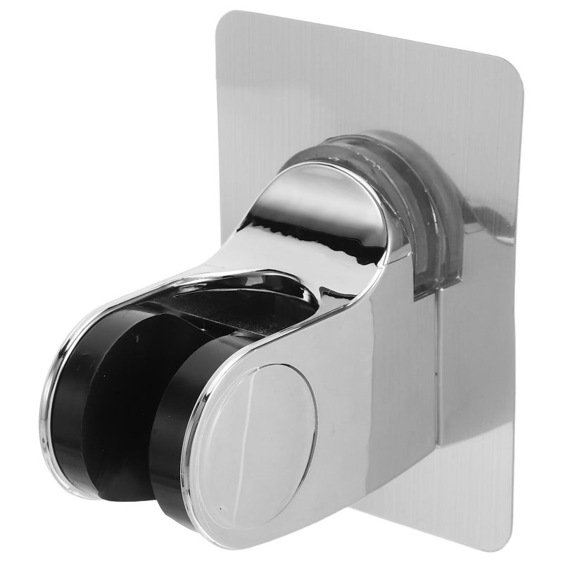 Plated Silver Hand Shower Holder Without Drilling Easy Installation No Trace Removal Adjustable Shower Bracket - Image 1