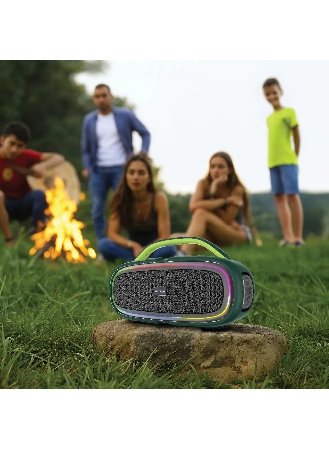 GREEN LION Beam Plus Wireless Speaker 100W with 6Hrs Play Time / Bluetooth Version V5.0 / Mic Connection 2.4GHz / Transmission Range 10 m / Battery Capacity 15000mAh- Green - Image 3