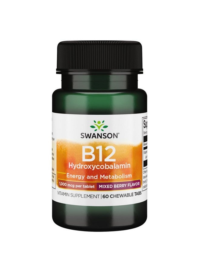 Swanson Supplemelts Vitamin B-12 1000 mcg 60 Chwbls - Image 1