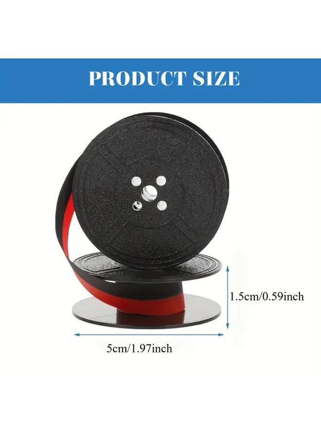 Red and Black Bicolor Retro Typewriter Ink Ribbon Portable Vintage Uncharged - Image 2