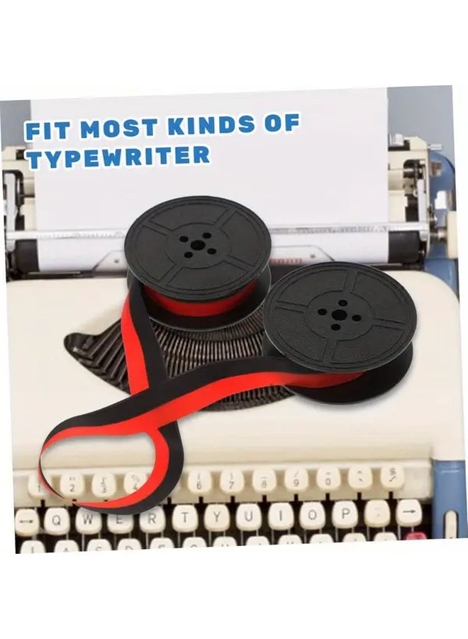 Red and Black Bicolor Retro Typewriter Ink Ribbon Portable Vintage Uncharged - Image 3