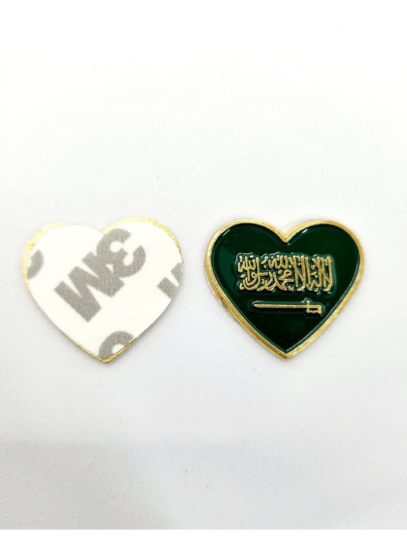 Acnor Saudi Flag Shape  mobile Sticker - Premium Quality Metal for Mobile, Cars, Laptops, and Accessories - Image 2