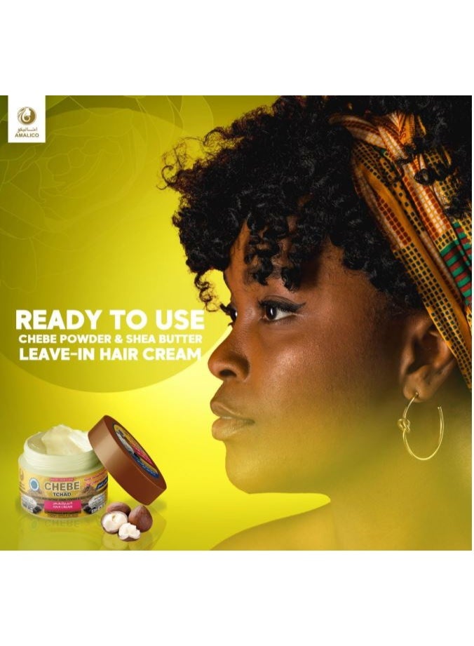 AMALICO Hair Growth Cream With Chebe Powder & SHEA BUTTER Leave in Moisturizer Ready to Use Olive and Palm Oil for Deep Scalp Nourishment 360 gram - Image 3