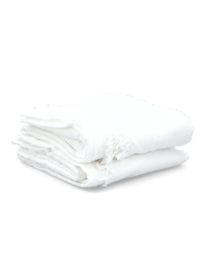 iQIBLA 2-Piece Premium Cotton Kain Ehram Set White 45 x 90 cm 900100108 - Image 1