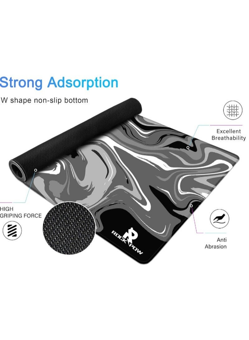 Extended Large Gaming Mouse Pad with Stitched Edges , XXL Non-Slip  Rubber Base Mousepad, Office Desk Mat Large Keyboard, Smooth Cloth Surface (800 * 300 * 3mm） - Image 2