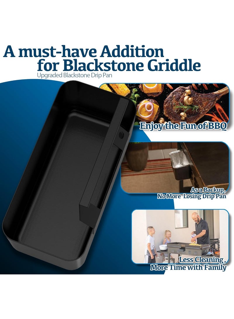 YelaJoy ﻿5PCS Adjustable Blackstone Grease Catcher, Silicone Grease Cup Storage, professional Flat Top Grill Collection Pan, Suitable for 17, 22, 28And30-inch Blackstone Grease Trap (7.08*2.75*3.14in) - Image 3