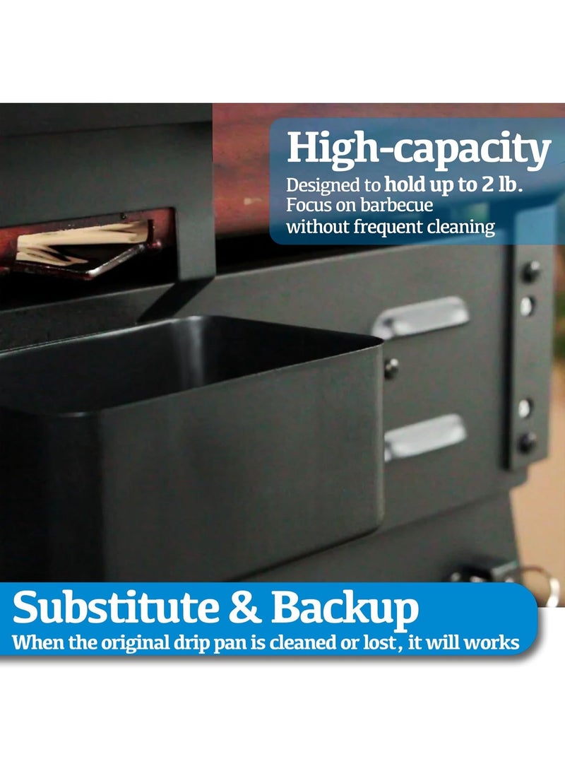 YelaJoy ﻿5PCS Adjustable Blackstone Grease Catcher, Silicone Grease Cup Storage, professional Flat Top Grill Collection Pan, Suitable for 17, 22, 28And30-inch Blackstone Grease Trap (7.08*2.75*3.14in) - Image 5