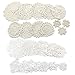Jiozermi Jiozermi 24 Pcs Hand Crochet Lace Doilies, Handmade Vintage Round Lace Doilies Placemats Snowflake Mini Doilies for - Image 2