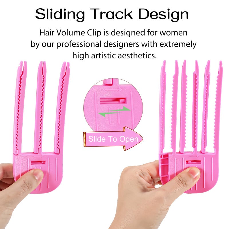 JANFUN Volumizing Hair Clips for Women 2PCS, Hair Volume Clip Styling Tools Volumizing Comb for Fluffy Bangs Clips for Root Lift, Root Booster Clips - Image 2