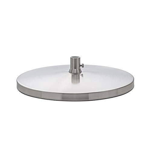 Daylight Desk Lamp Base for Slimline Models – Non-Slip Freestanding Stand - Compatible with D35108, D35107, D35106 – Brushed Steel Finish - Image 1