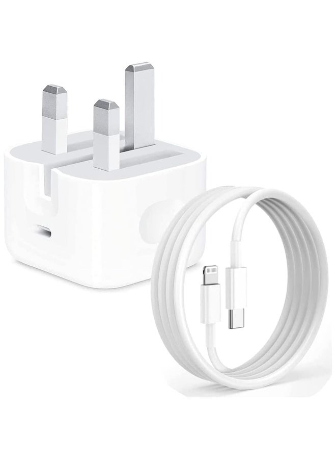 20W USB C Wall Fast Charger With 2m USB C To Lightning Cable [Apple MFi Certified]Compatible With IPhone 14/14 Pro/14 Pro Max/13/12/SE2020/11/XR/XS Max/X/iPad Ect…  - Image 1