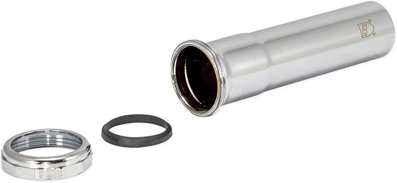 EZFLO 1-1/2 Inch Heavy Duty Extension Tube with Slip Joint Connection, 6 Inch Length, 22 Gauge, Brass Plumbing Fitting, Chrome, 35101 - Image 3