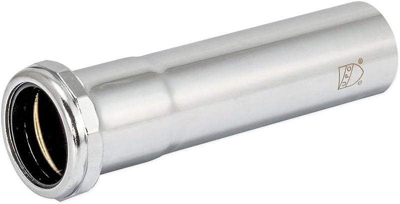EZFLO 1-1/2 Inch Heavy Duty Extension Tube with Slip Joint Connection, 6 Inch Length, 22 Gauge, Brass Plumbing Fitting, Chrome, 35101 - Image 2