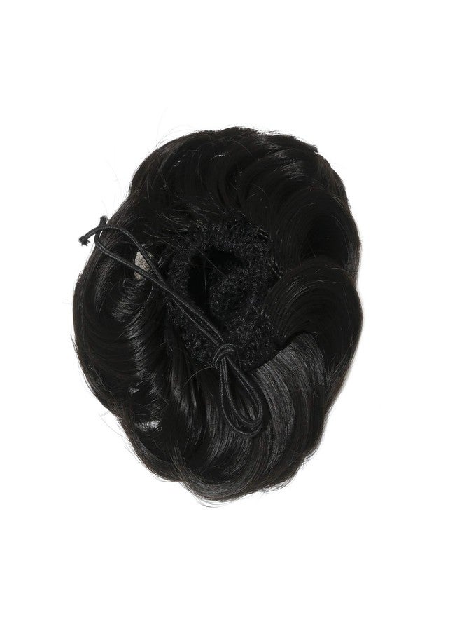 Paradise® Synthetic Hair Bun, Artificial Juda For Women And Girls dark Brown+ Golden Highlights - Image 5