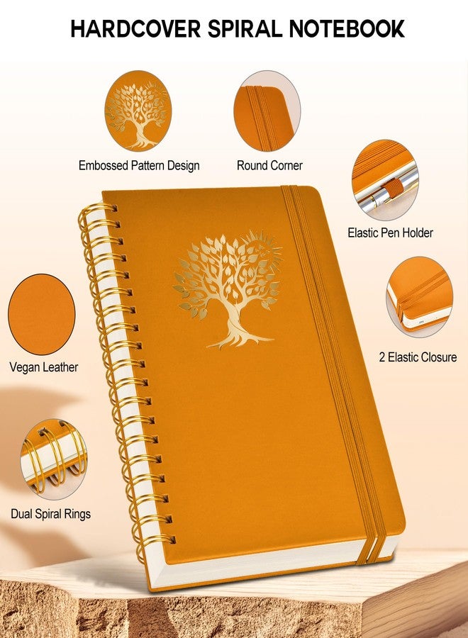 PERCUN Large Spiral Notebook with 300 Numbered Pages - B5 Spiral Journal for Writing, College Ruled Lined Pages, Work & School Notebook for Men & Women,hardcover Leather Notebook 7" x 10" - Image 3