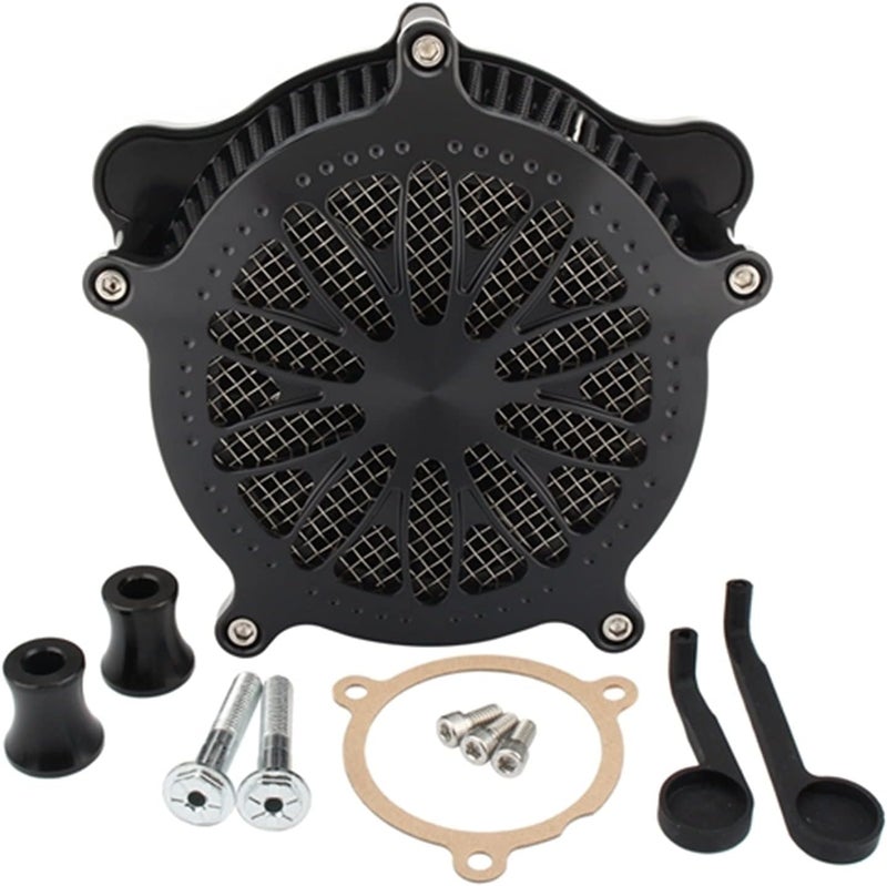 QASULER Motorcycle Air Filter Intake Cleaner Kit - Image 1