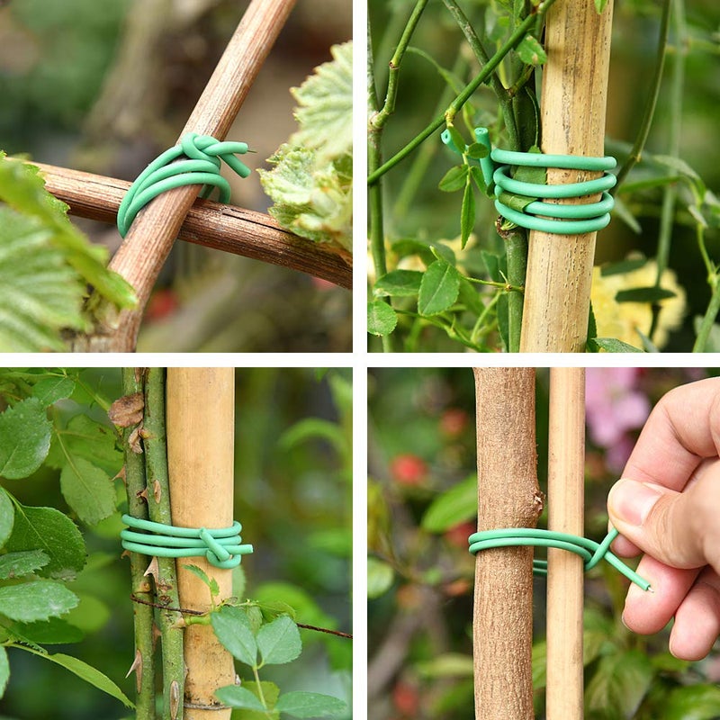 PGarden-EZ Green Soft Twist Tie Tomato Plant Tie TPR Garden Supply, for Supporting Plants and Home Organizing (65.6 feet/20 Meters) - Image 5