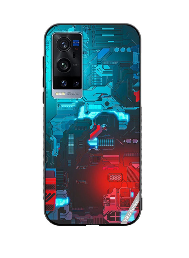 VR CREATIVE Protective Case Cover For Vivo X60 Pro Plus Tech M7 Design Design Multicolour - Image 1