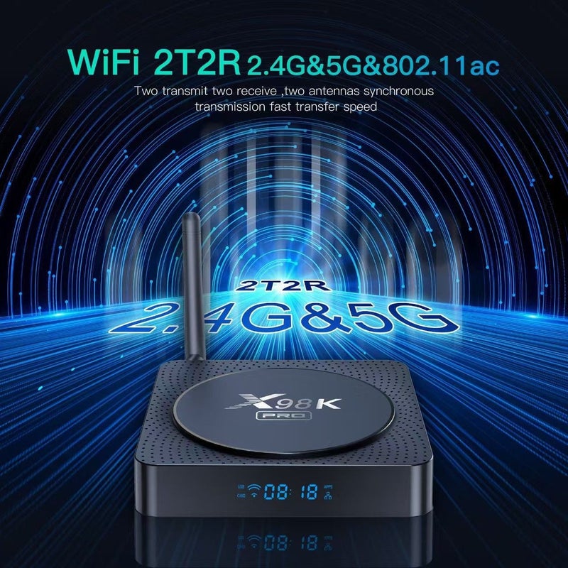 X98K PRO أندرويد 11 4G32G RK3566 صندوق تلفزيون 1000M BT 5G WIF - Image 3