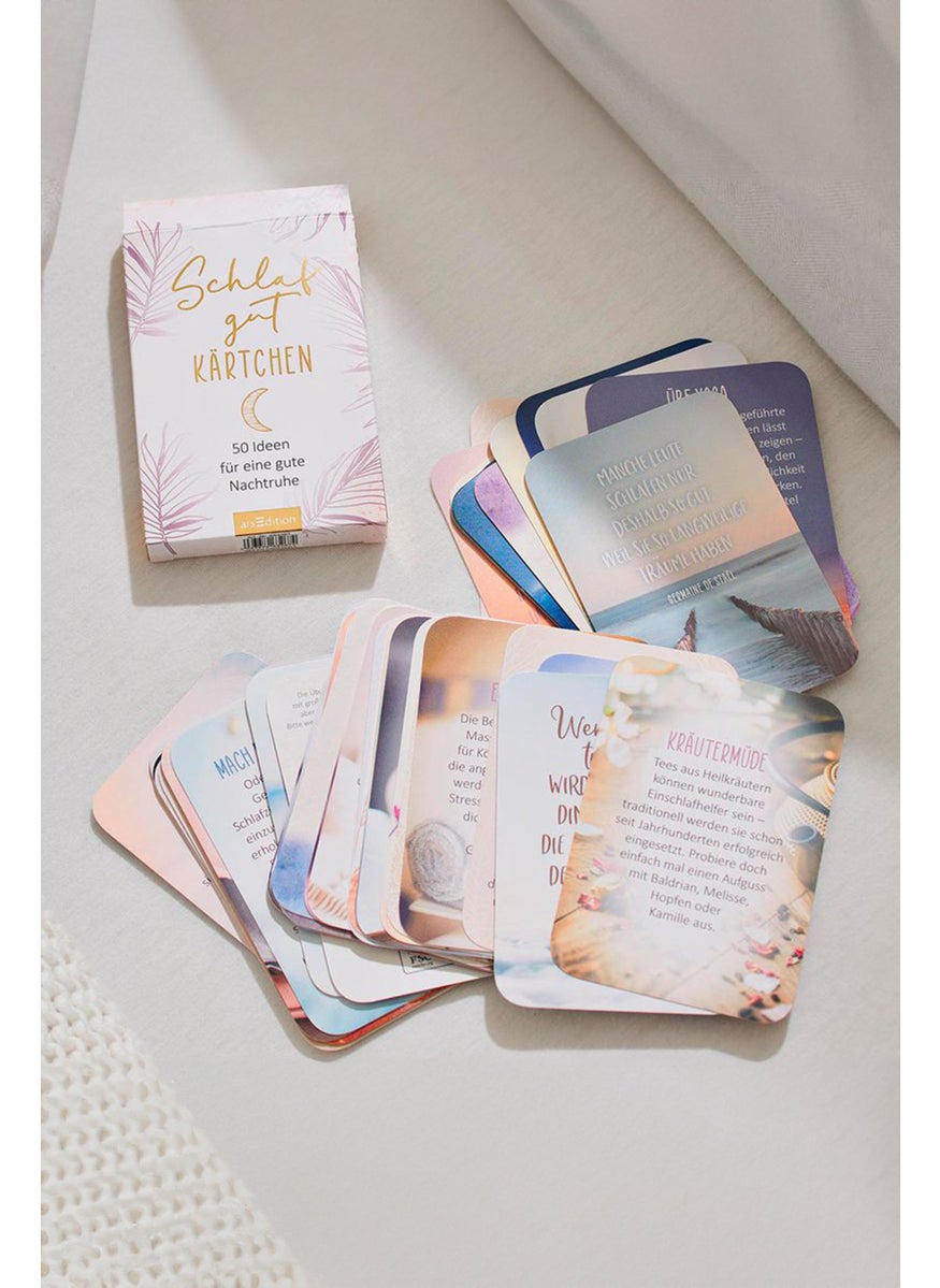 Tchibo - 50 Pieces German Writing Sleep Card, White Combo - Image 1