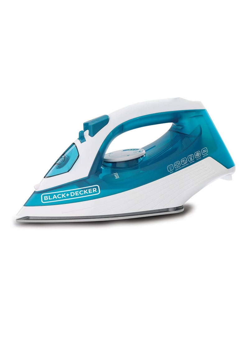 BLACK+DECKER Steam Iron With Ceramic Soleplate 250 ml 780 W X1575-B5 Blue / White - Image 1